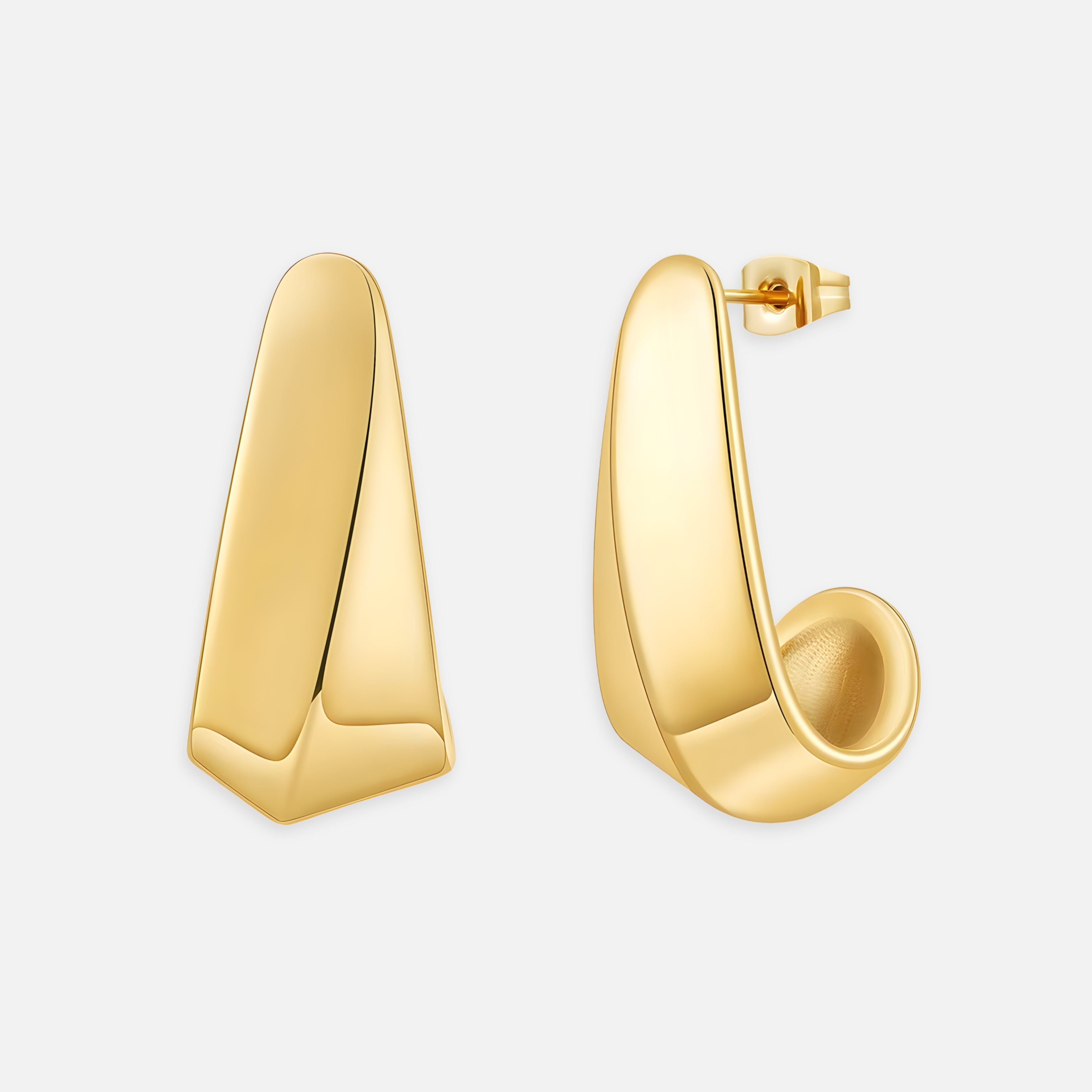 Alpine Skulpturale Ohrstecker