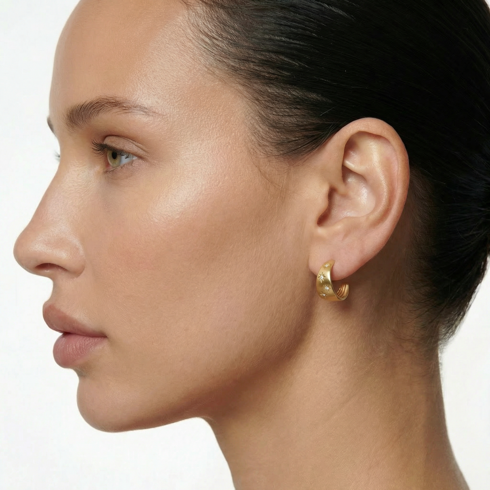 Astra Star Goldohrringe