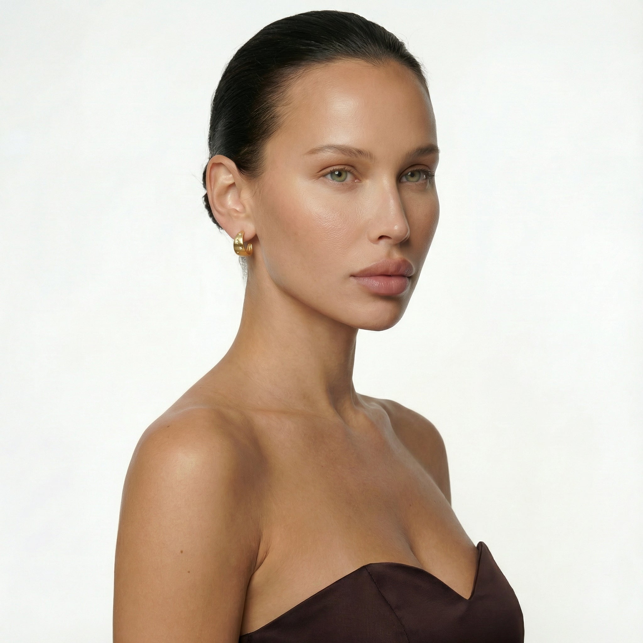 Astra Star Goldohrringe